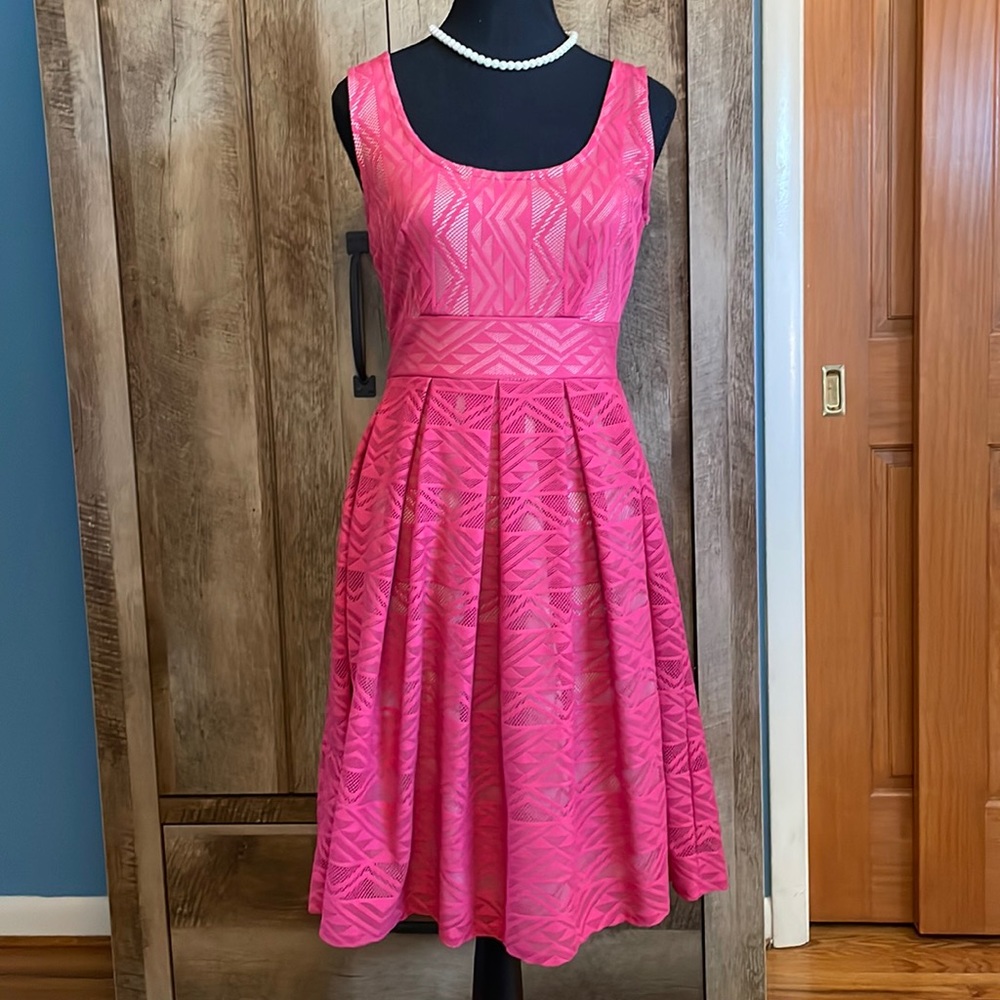 London Times 's Dress Size 2, Pink, Polyester